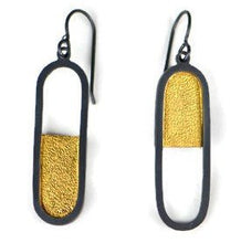 Load image into Gallery viewer, Gold Pill Half Full Dangles - Amalia Moon