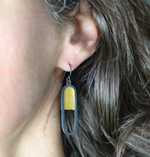 Load image into Gallery viewer, Gold Pill Half Full Dangles - Amalia Moon