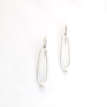 Load image into Gallery viewer, Oval With Square Detail Dangle Earrings - Amalia Moon
