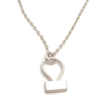 Load image into Gallery viewer, Tiny Brick Sterling Silver Pendant - Amalia Moon Jewelry