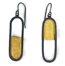 Load image into Gallery viewer, Gold Pill Half Full Dangles - Amalia Moon
