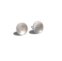Load image into Gallery viewer, Medium Sterling Silver Cup Earrings - 10 mm - Amalia Moon
