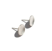 Load image into Gallery viewer, Medium Sterling Silver Cup Earrings - 10 mm - Amalia Moon
