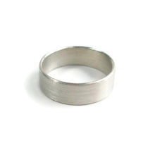 Load image into Gallery viewer, Single Thick Sterling Silver Band 6 mm - Amalia Moon
