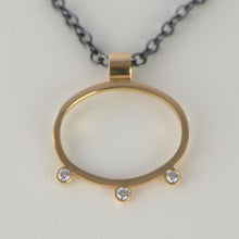 Load image into Gallery viewer, Triad Diamond Pendant - Amalia Moon Jewelry

